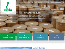 Tablet Screenshot of lumenquimica.com.br